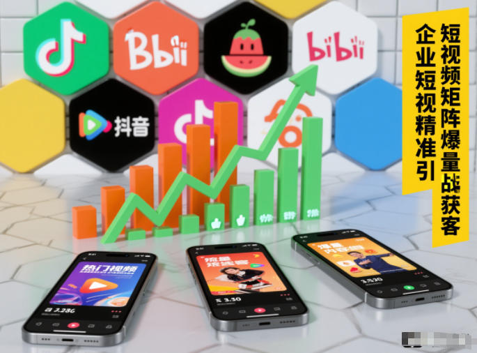 企业短视频精准引流矩阵获客，短视频矩阵爆量战法-璞创优选云网创