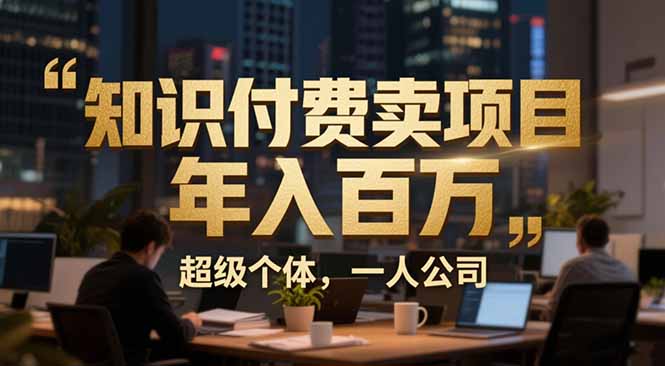 从0到年入百万：超级个体实战心得公开，个人IP×精准引流×成交系统全拆解-璞创优选云网创