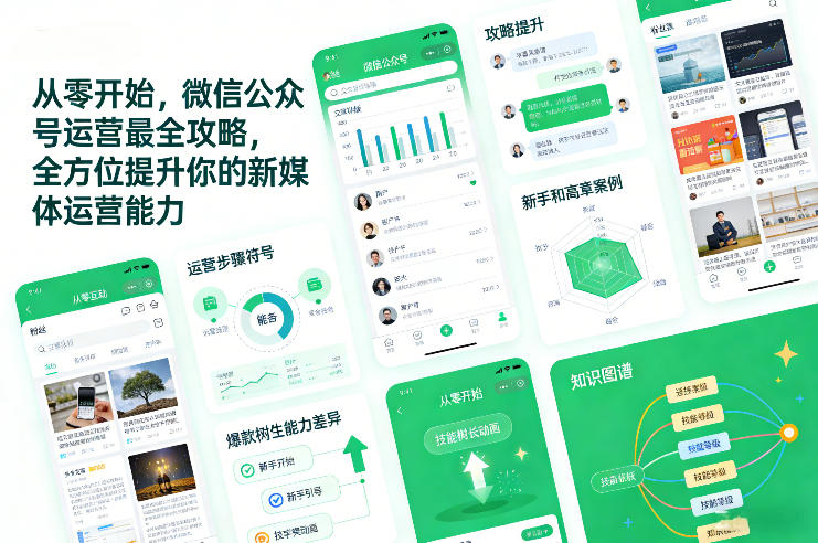从零开始，微信公众号运营最全攻略，全方位提升你的新媒体运营能力-璞创优选云网创