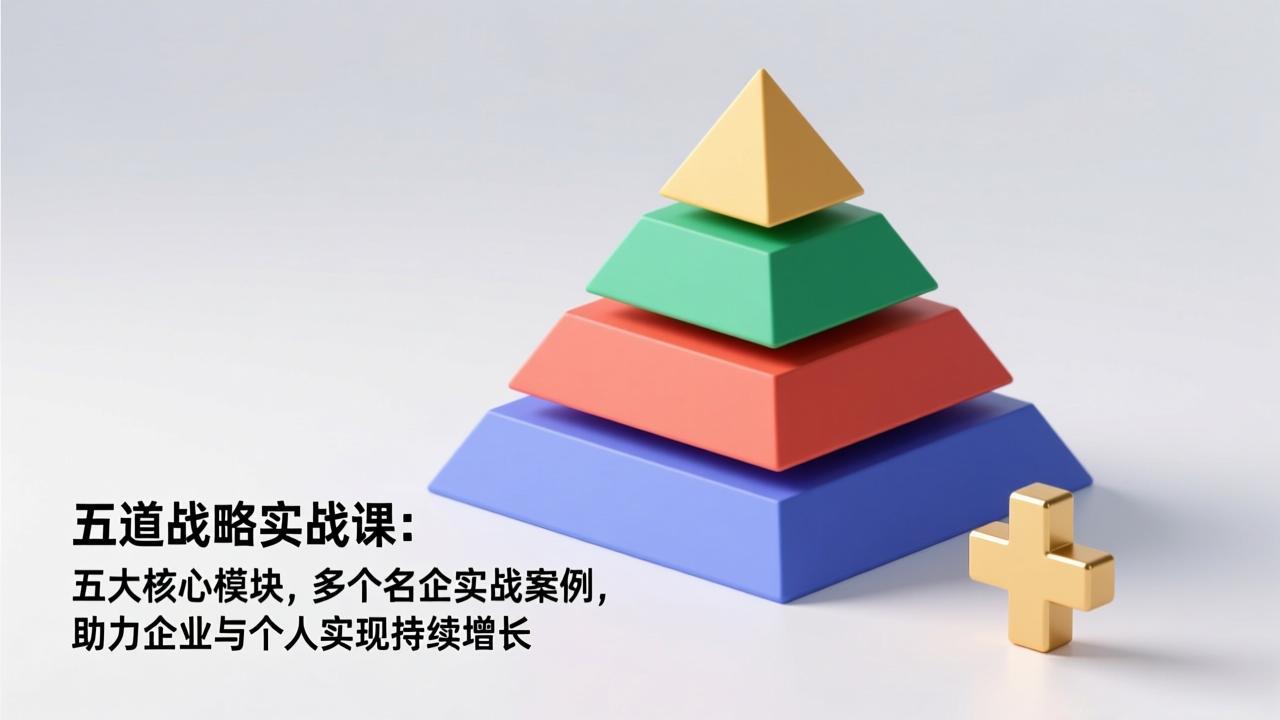 五道战略实战课：五大核心模块，多个名企实战案例，助力企业与个人实现持续增长-璞创优选云网创