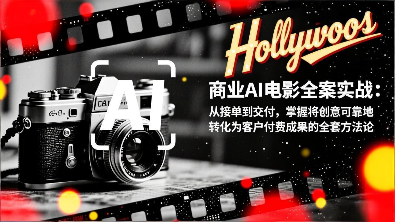 商业AI电影全案实战：从接单到交付，掌握将创意可靠地转化为客户付费成果的全套方法论-璞创优选云网创