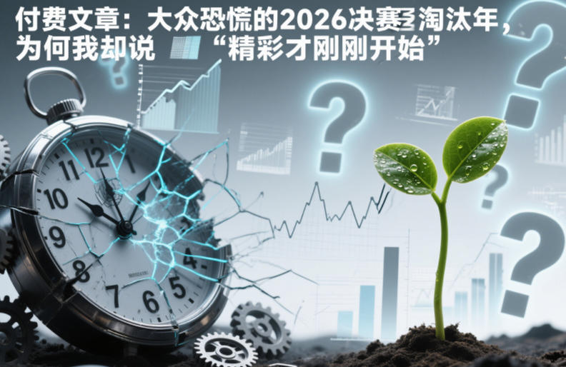 付费文章：大众恐慌的2026决赛淘汰年，为何我却说“精彩才刚刚开始”？-璞创优选云网创