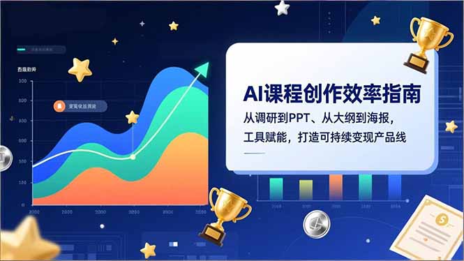 AI课程创作效率指南，从调研到PPT、从大纲到海报，工具赋能，打造可持续变现产品线-璞创优选云网创