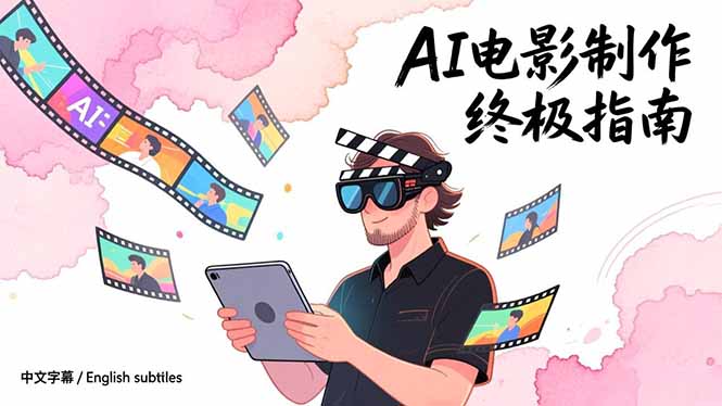 AI电影制作终极指南：从创意到成片，系统掌握智能影视全流程实战课(中英字幕-璞创优选云网创