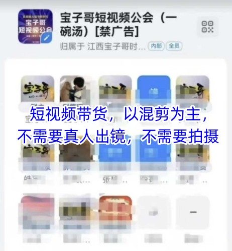 宝子哥头部团队短视频带货，以混剪为主，不需要真人出镜，不需要拍摄【更新12月】-璞创优选云网创