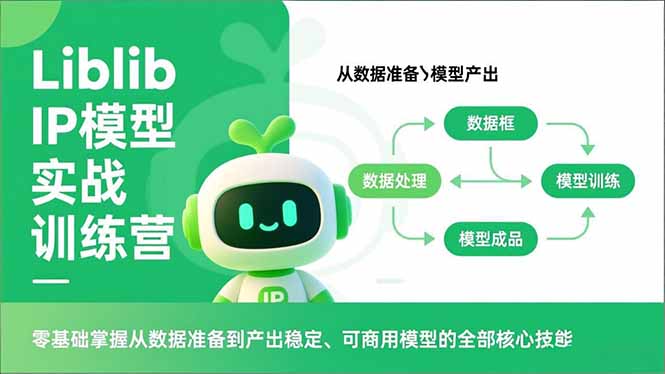 Liblib IP模型实战训练营，零基础掌握从数据准备到产出稳定、可商用模型的全部核心技能-璞创优选云网创