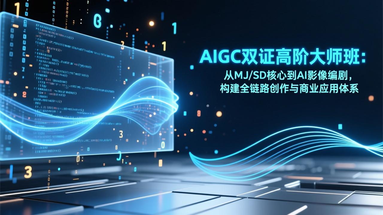 AIGC双证高阶大师班：从MJ/SD核心到AI影像编剧，构建全链路创作与商业应用体系-璞创优选云网创