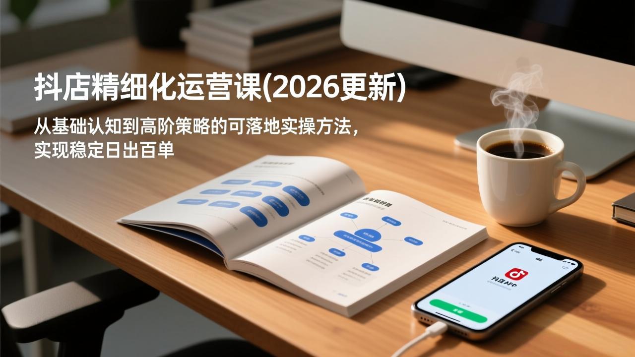 抖店精细化运营课(2026更新-璞创优选云网创