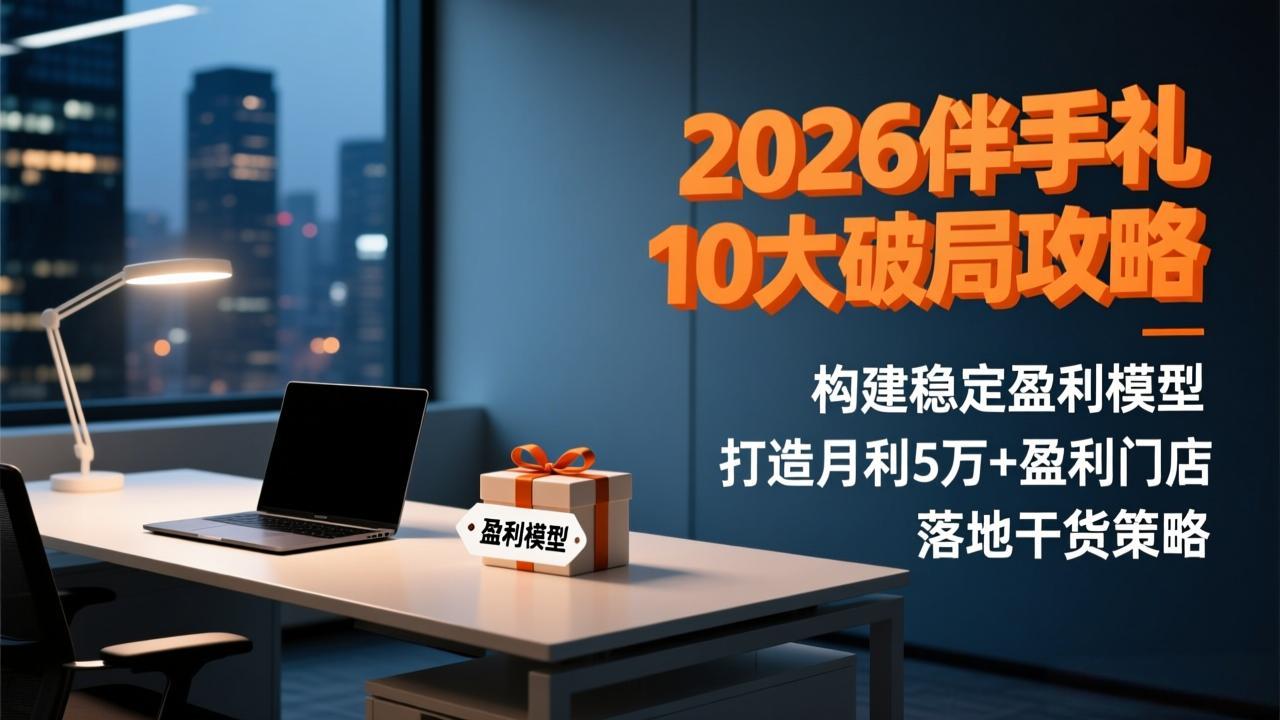 2026伴手礼10大破局攻略：构建稳定盈利模型，打造月利5万+盈利门店，落地干货策略-璞创优选云网创