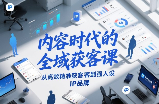内容时代的全域获客课，从高效精准获客到强人设IP品牌-璞创优选云网创